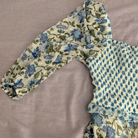 NEW/WORN ONCE TAYLOR GREEN AND BLUE MAXI DRESS! - Size 10 - Picture 4 of 6